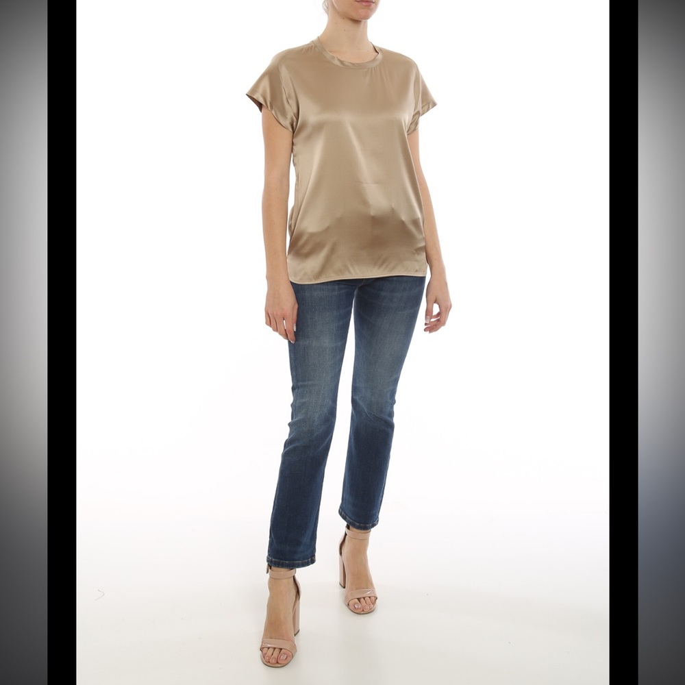 PINKO Farida 3‎ blouse small beige